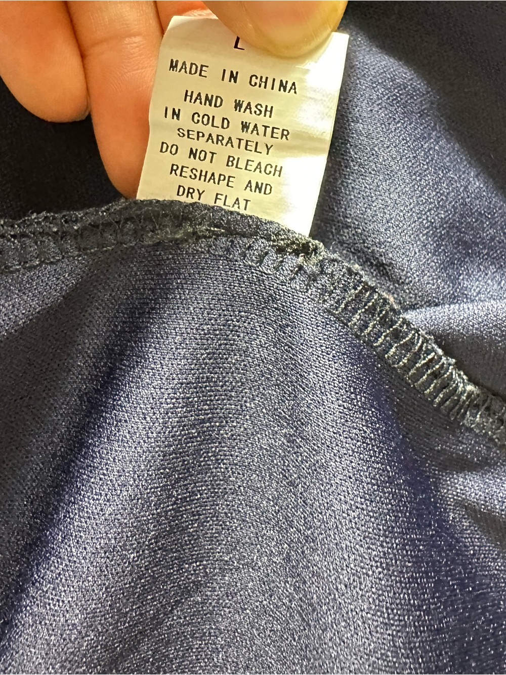 Navy Floral Smocked Waist Midi Skirt - Picture 11 of 11